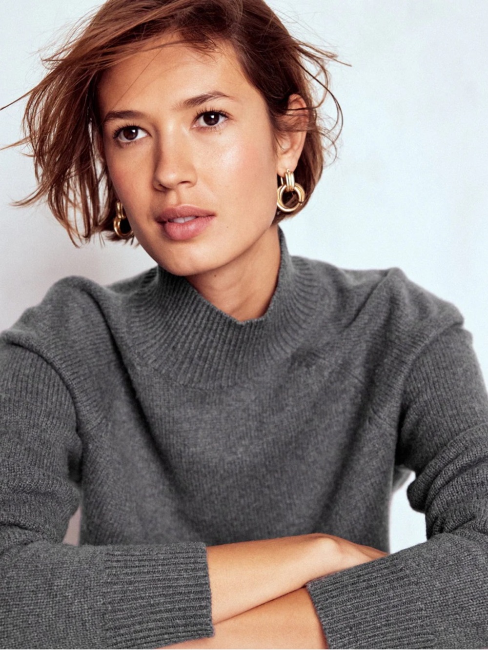 A26 Boden Marion Merino Rib Neck Sweater